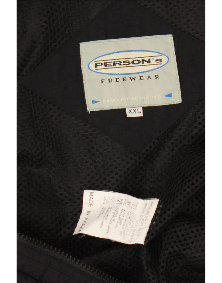 Person's Herren Utility Gilet UK 44 2XL Schwarzes Nylon