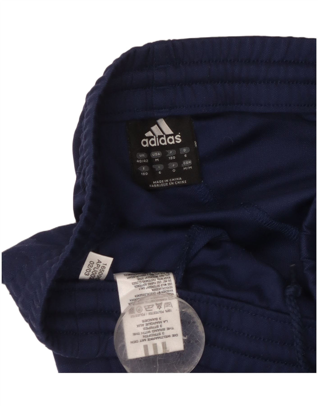Adidas Herren-Trainingshose UK 40/42 Mittelmarineblaues Polyester