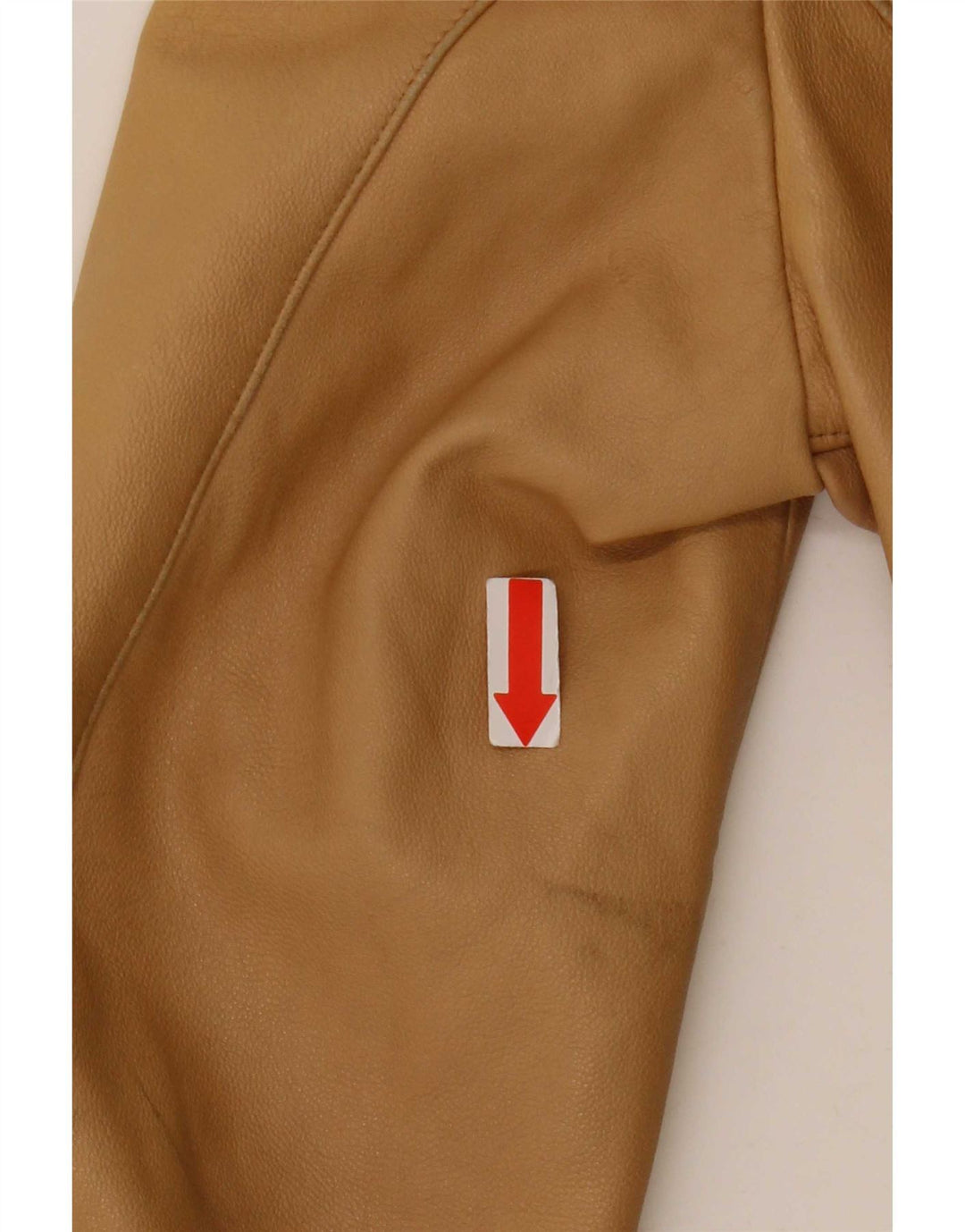 York Damen Lederjacke IT 42 Medium Beige