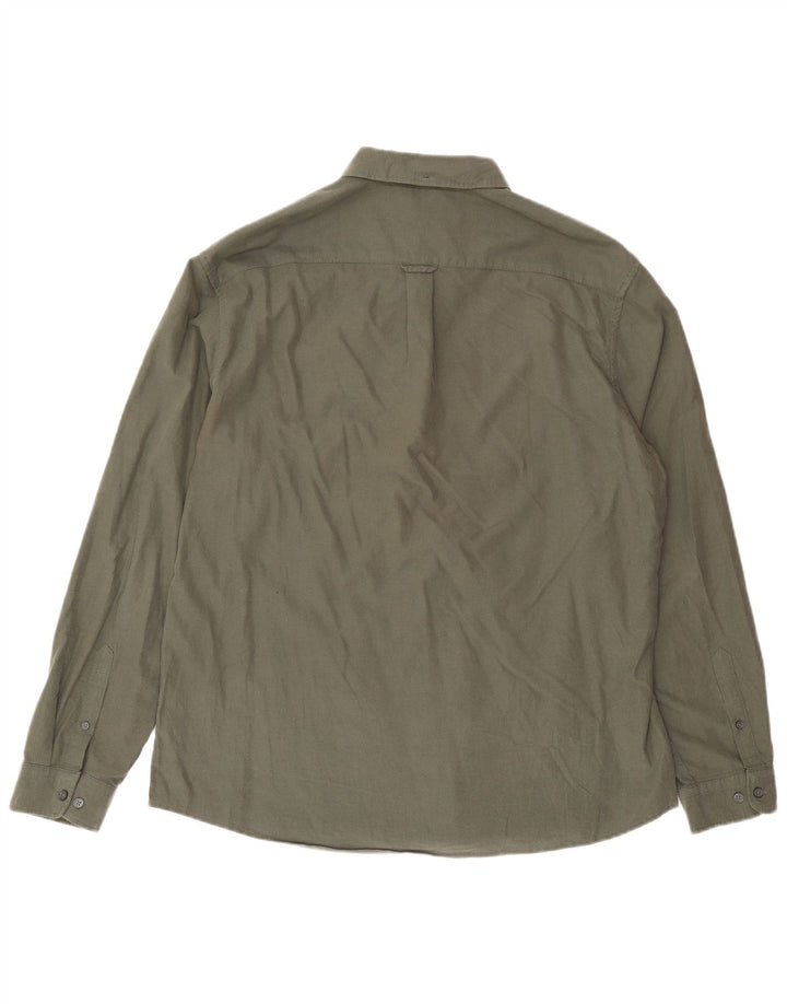 Marks & Spencer Herrenhemd XL Khaki Baumwolle