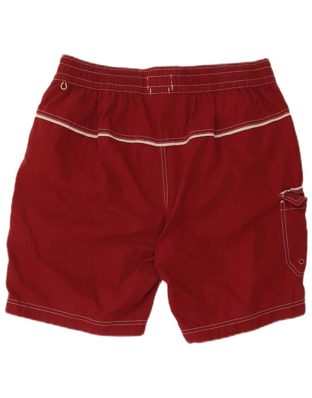Fat Face Herren-Badeshorts, Größe L, Burgunderrot