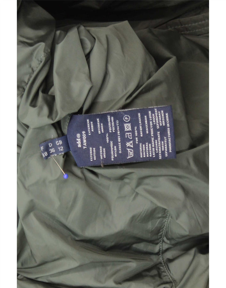 ADD Damen Wattierte Jacke UK 12 Medium Khaki Polyamid