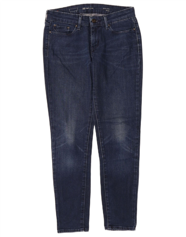 Levi's Damen Slight Curve Modern Rise Skinny Jeans W26 L30 Marineblau
