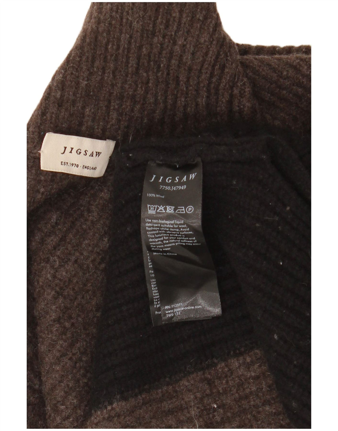 Jigsaw Damen-Poncho-Pullover, Einheitsgröße, graue Colourblock-Wolle