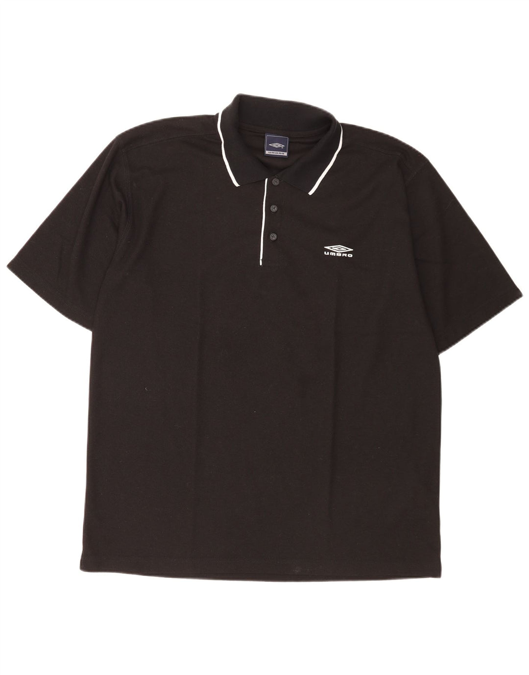Umbro Herren-Poloshirt, großes schwarzes Polyester