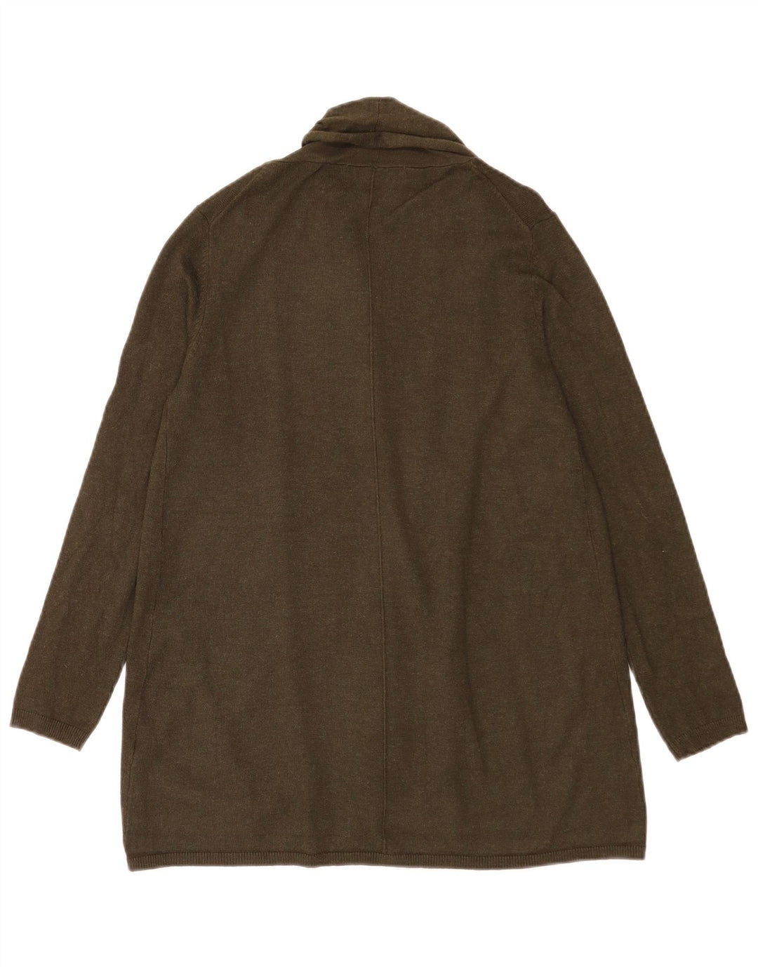 Offener Cardigan für Damen von Zara, Gr. 12, mittlere Khaki-Viskose