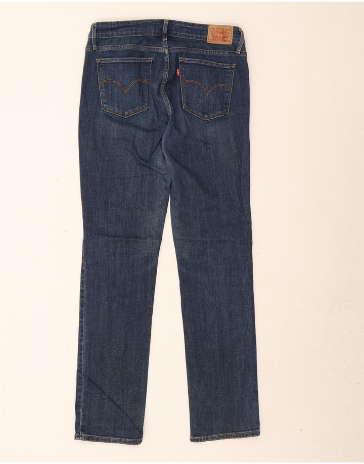 Levi's Damen 714 Straight Jeans W31 L32 Blaue Baumwolle