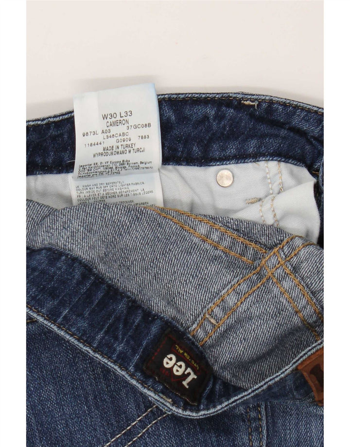 Lee Herren Cameron Straight Jeans W30 L29 Blaue Baumwolle