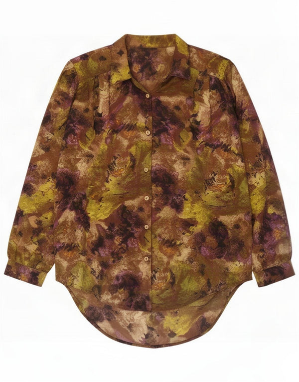 Vintage Womens Abstract Pattern Shirt UK 20 2XL Multicoloured