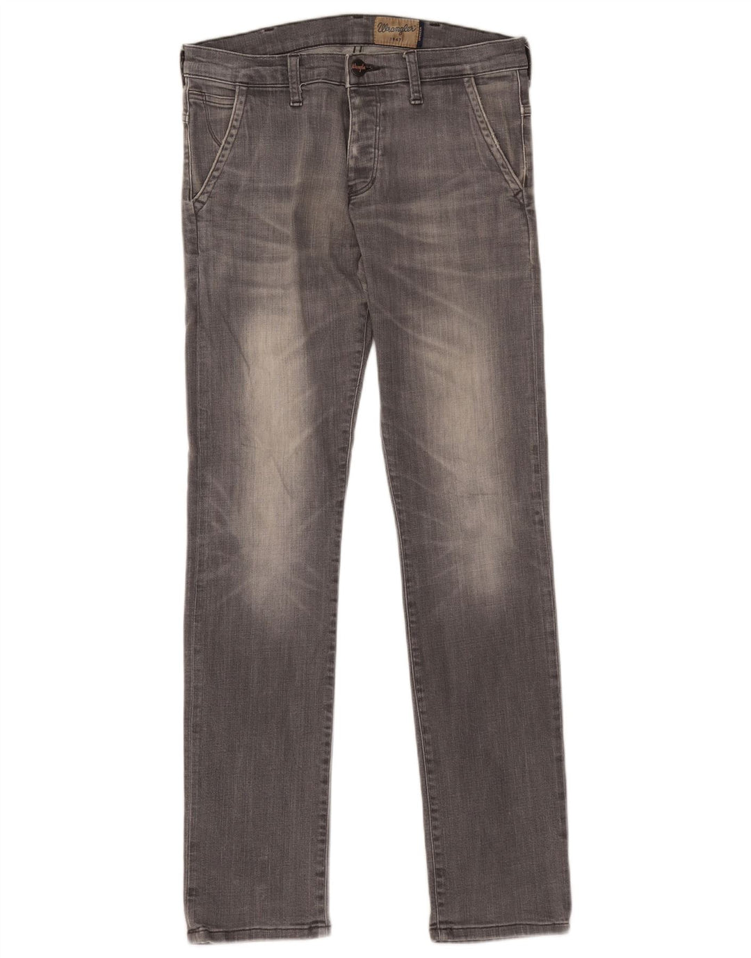 Wrangler Herren Spencer Slim Jeans W30 L34 Graue Baumwolle