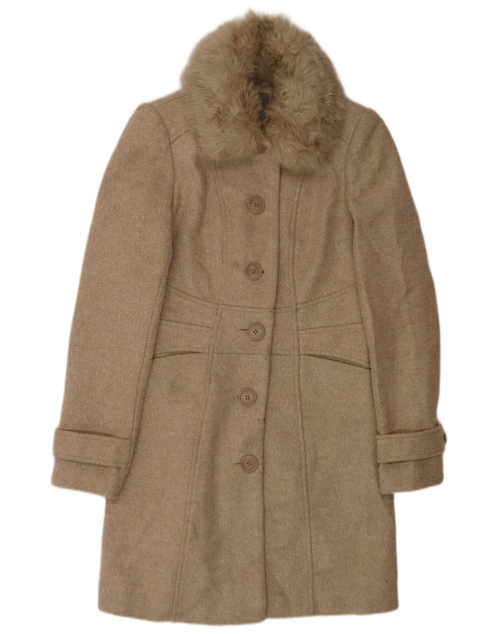 Oasis Damenmantel UK 6 XS Beige Polyester