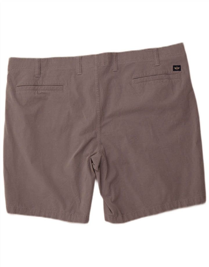 DOCKERS Herren Chino-Shorts W48 4XL Graue Baumwolle