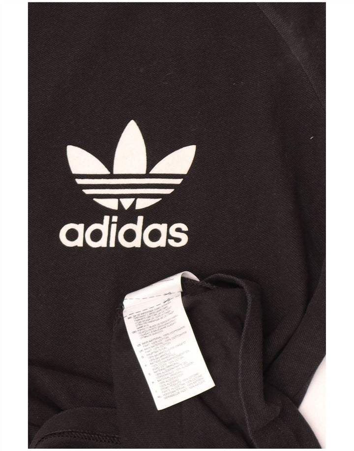 Adidas Herren Graphic Top Langarm Mittelschwarz Baumwolle