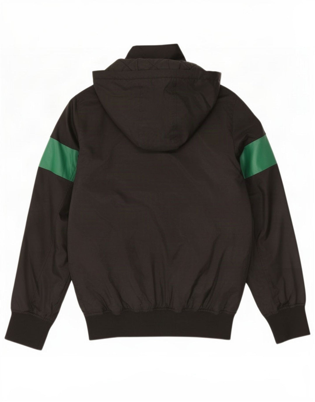 Errea Damen-Bomberjacke mit Kapuze und Grafik, Gr. 10, Größe S, Schwarz, Polyester