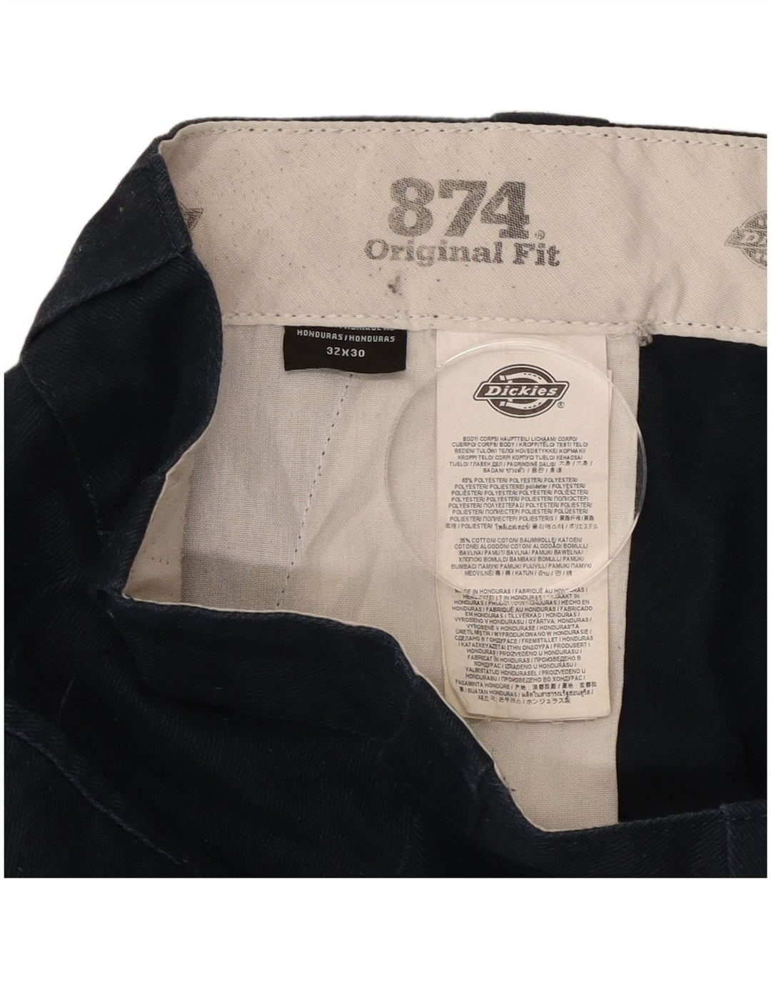 Dickies Herren 874 Straight Chino Hose W32 L30 Marineblau Polyester