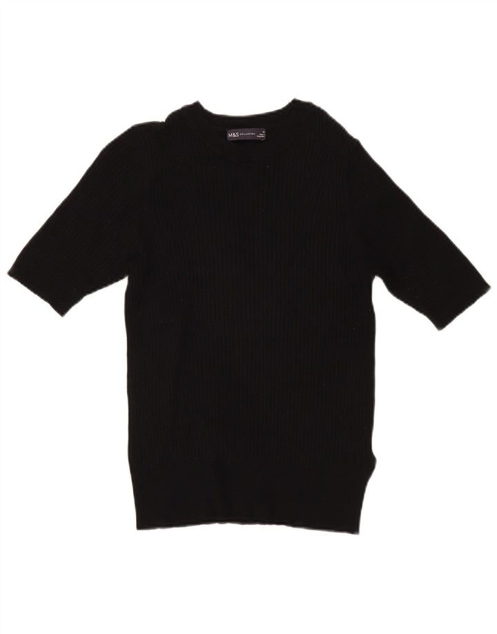 Marks & Spencer Damen-Pullover mit U-Boot-Ausschnitt, Gr. 14, mittelschwarz