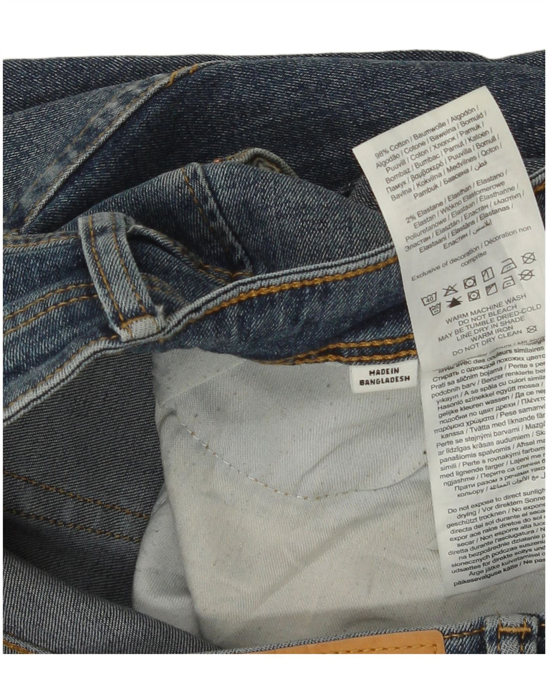 Jack & Jones Herren GLENN Slim Jeans W34 L30 Blaue Baumwolle