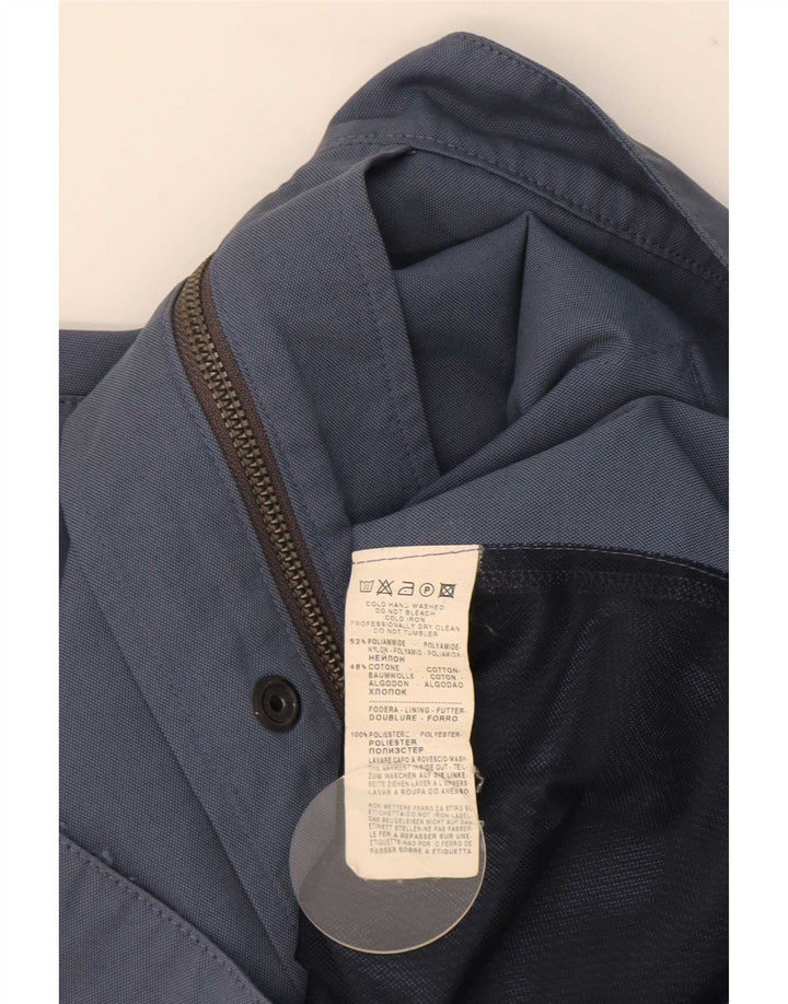 Trussardi Herren-Utility-Jacke IT 48 Mittelblaues Polyamid