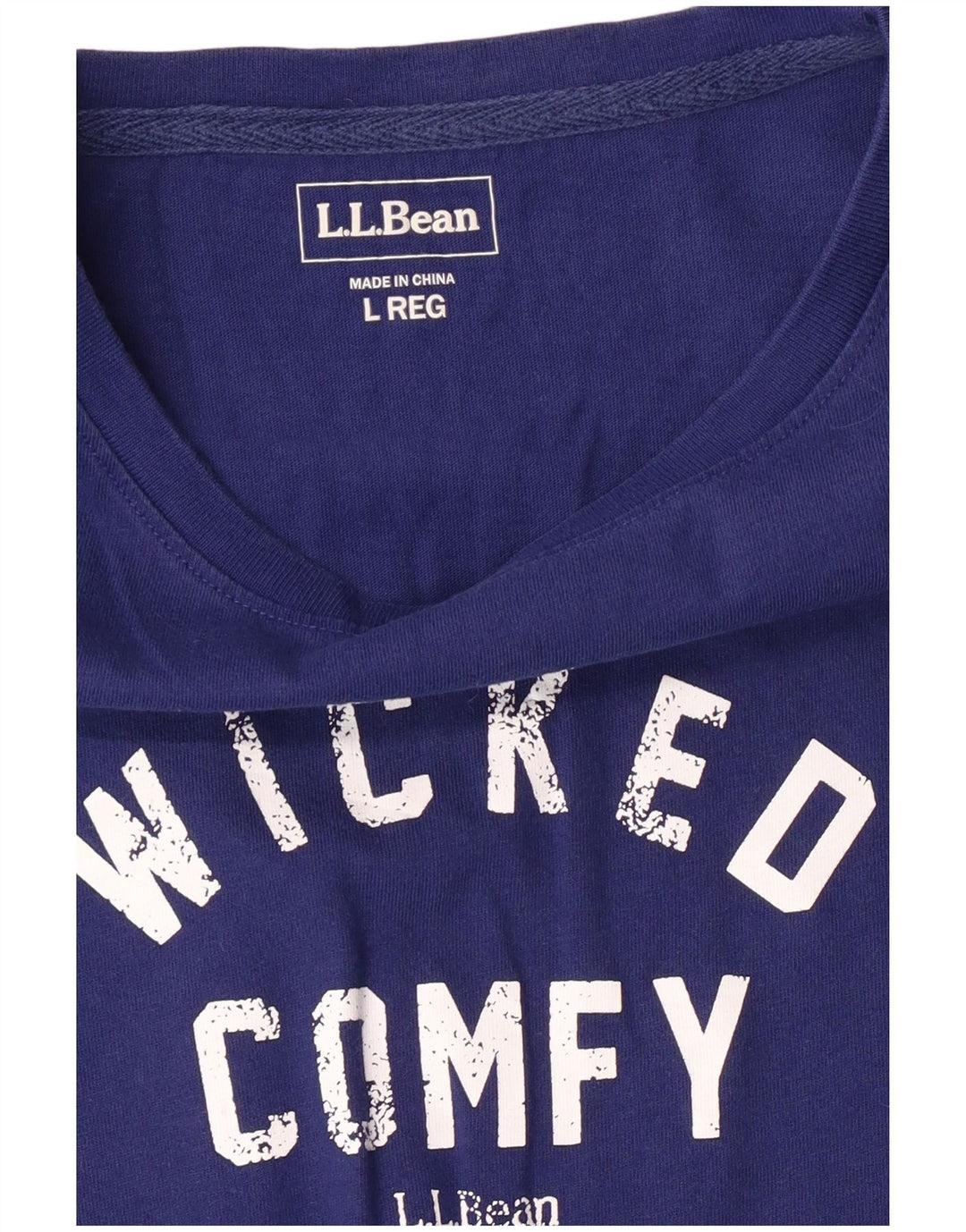L.L.Bean Damen Graphic Top Langarm UK 16 Large Blau