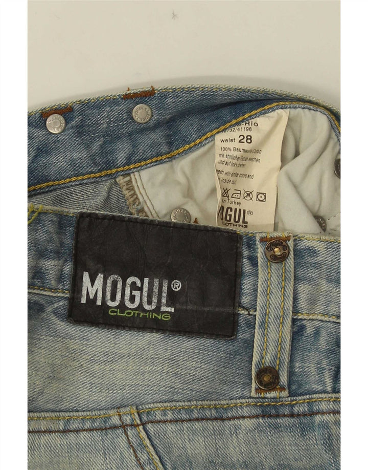Mogul Herren Cargo Loose Jeans W28 L33 Blaue Baumwolle