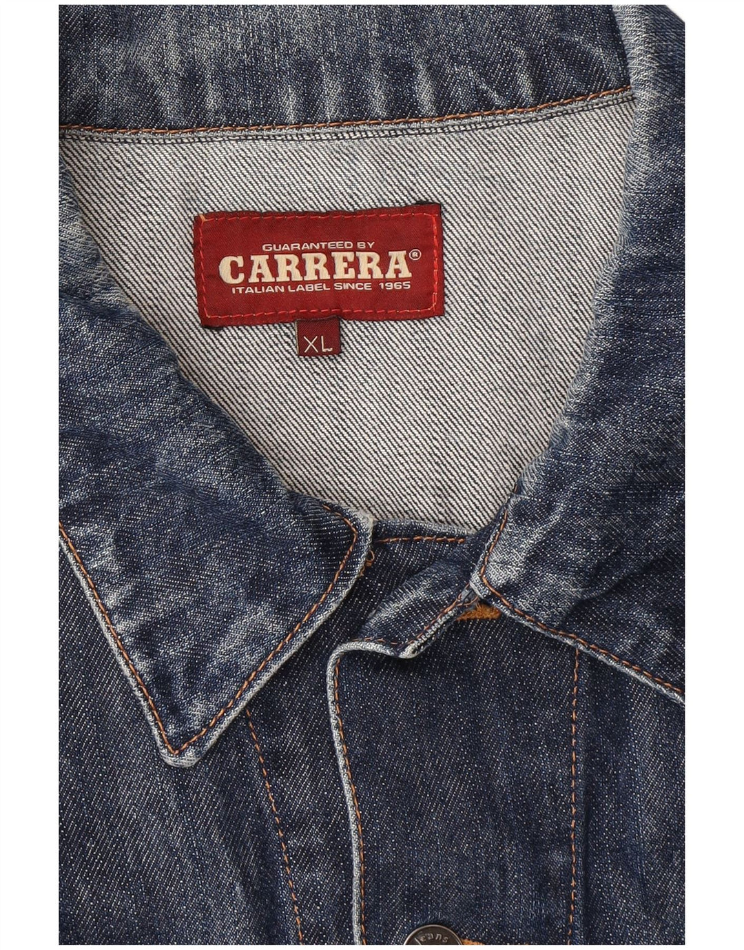 Carrera Herren Jeansjacke UK 42 XL Marineblau Baumwolle
