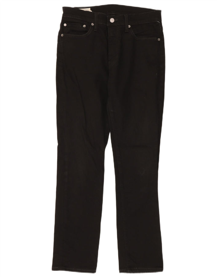 LEVI'S Herren 511 Slim Jeans W32 L30 Schwarze Baumwolle