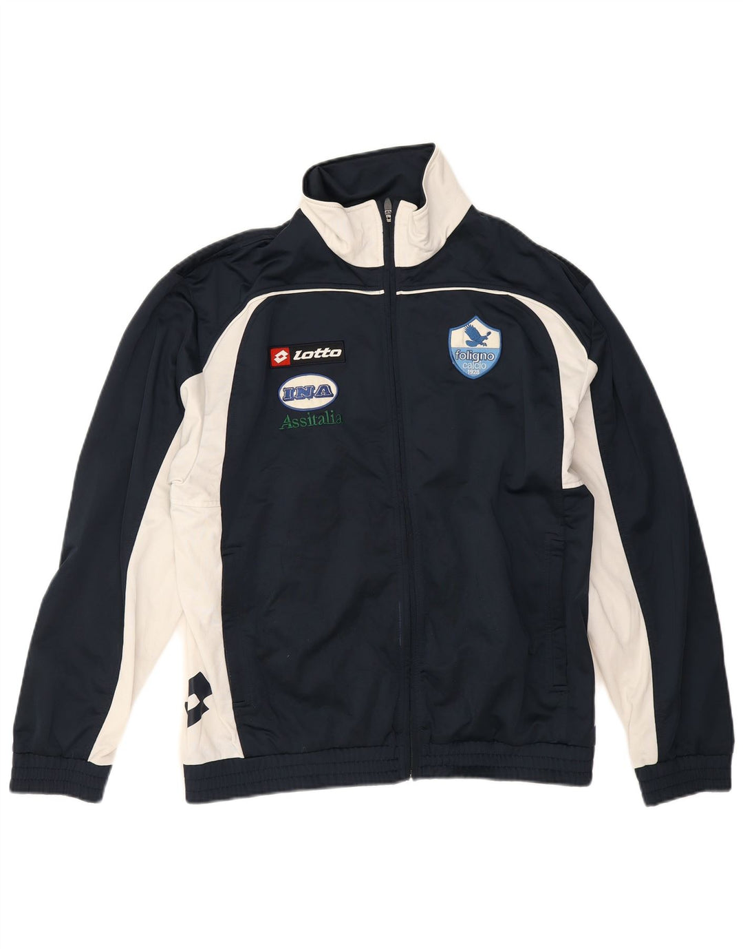 Lotto Herren-Trainingsanzugoberteil mit Grafik, Größe L, Marineblau, Farbblock