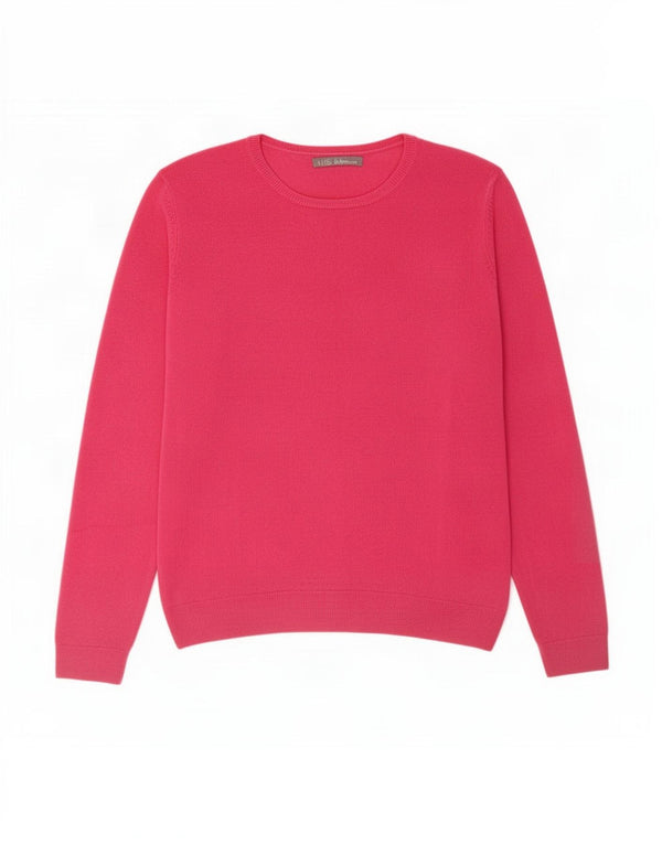 Marks & Spencer Damen-Pullover mit U-Boot-Ausschnitt, UK 14, Mittelrosa, Acryl