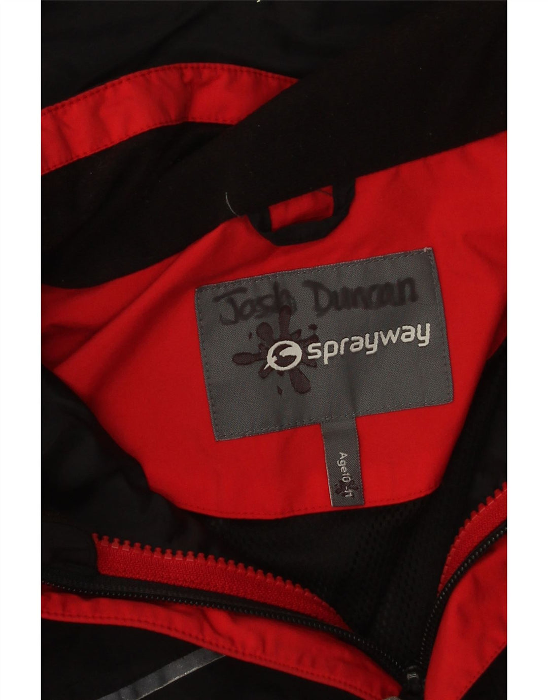 Sprayway Windjacke mit Kapuze für Mädchen, 10–11 Jahre, schwarzes Polyester