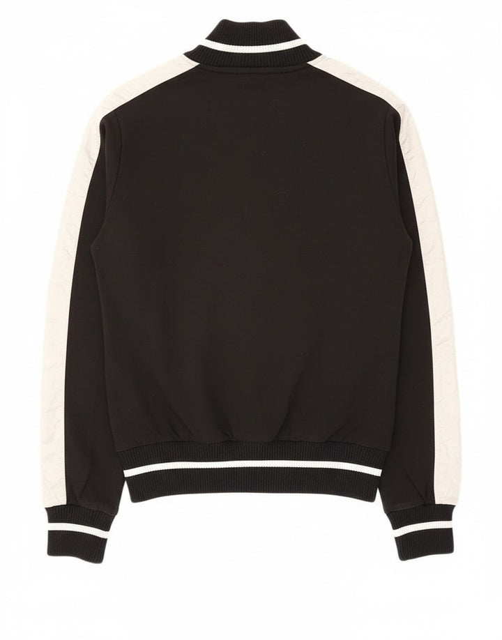 Puma Womens Graphic Trainingsanzug Top Jacke UK 12 Medium Black Colourblock