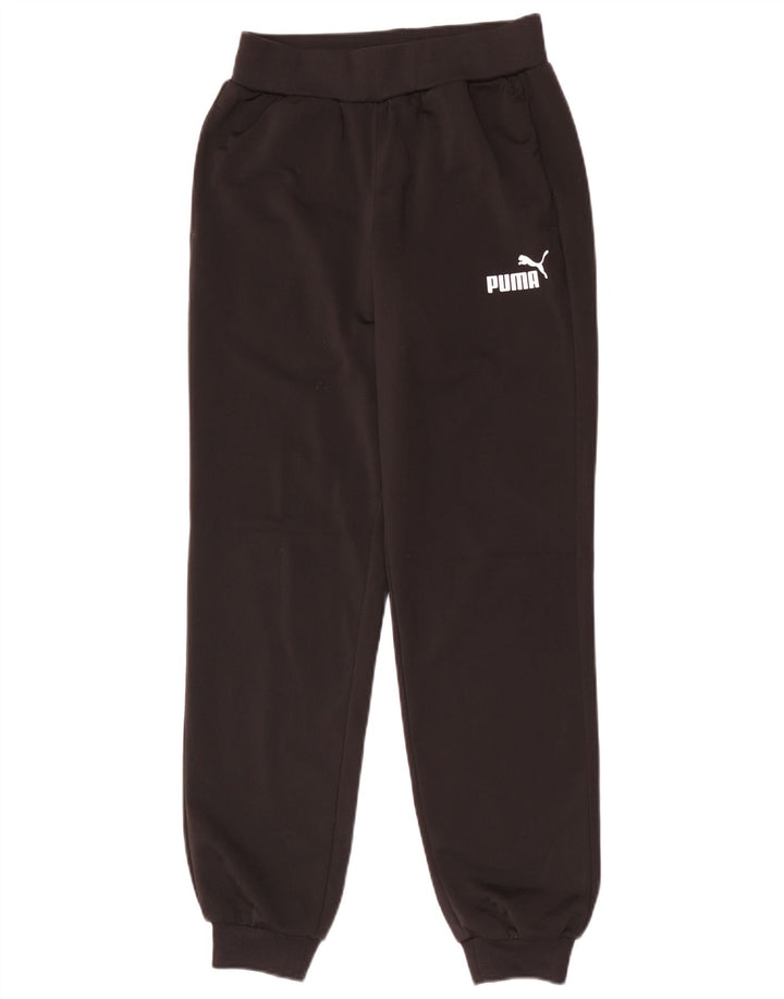 Puma Jungen-Trainingshose, Jogginghose, 13–14 Jahre, schwarzes Polyester