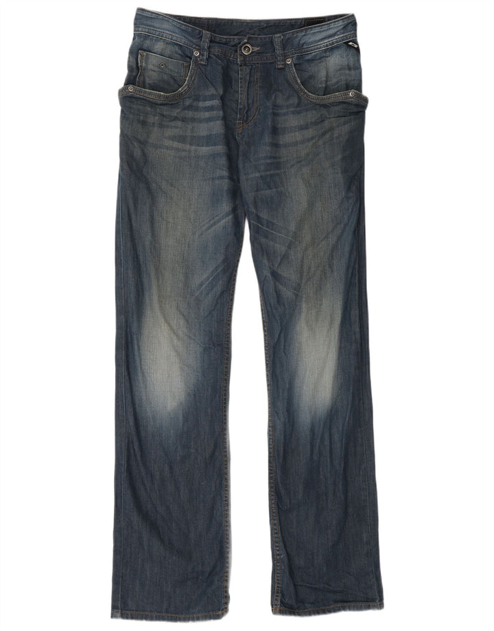 JACK & JONES Herren Straight Jeans W32 L34 Blau