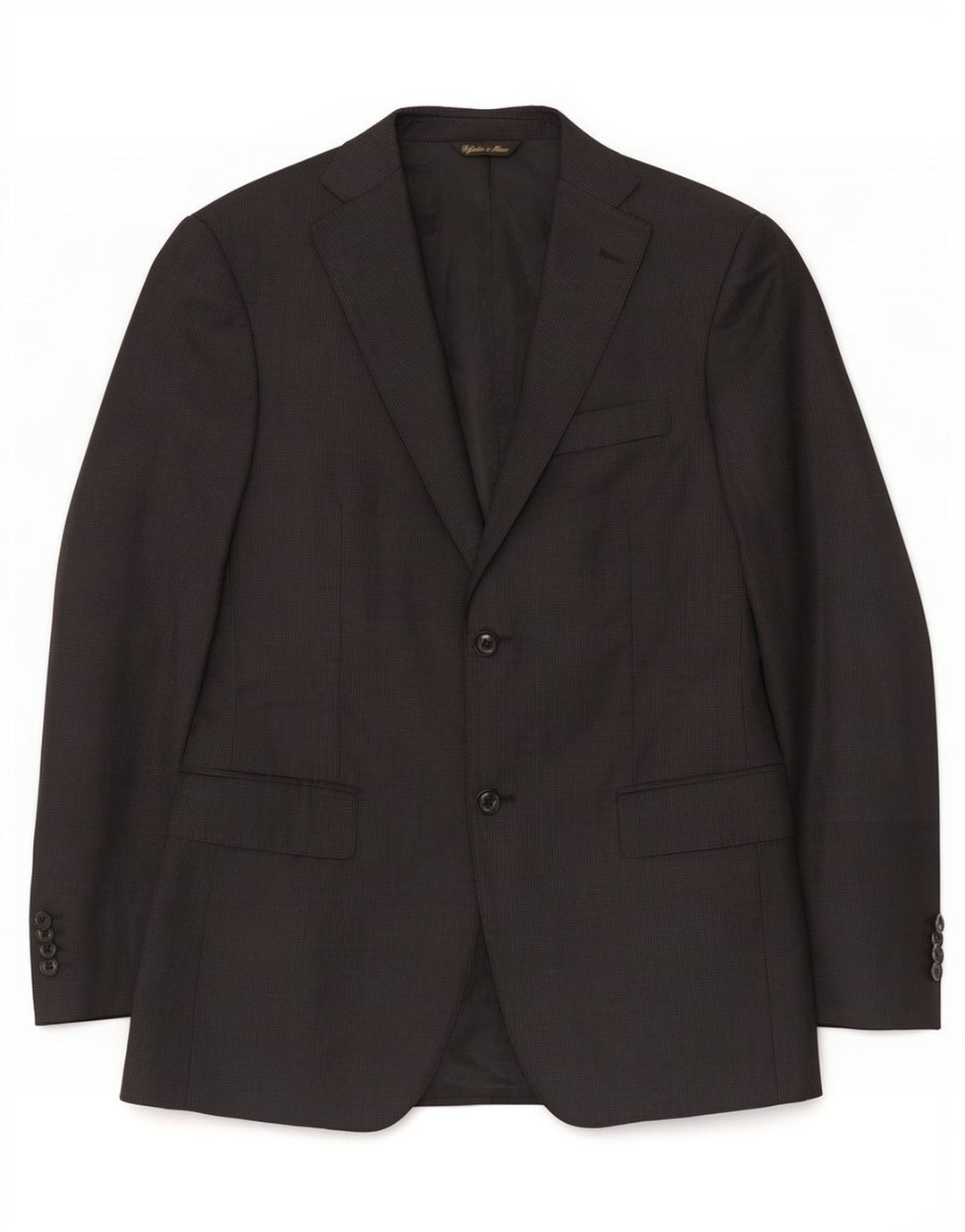 Loro Piana Herren-Blazer mit 2 Knöpfen, IT 48, Mittelschwarze Schurwolle