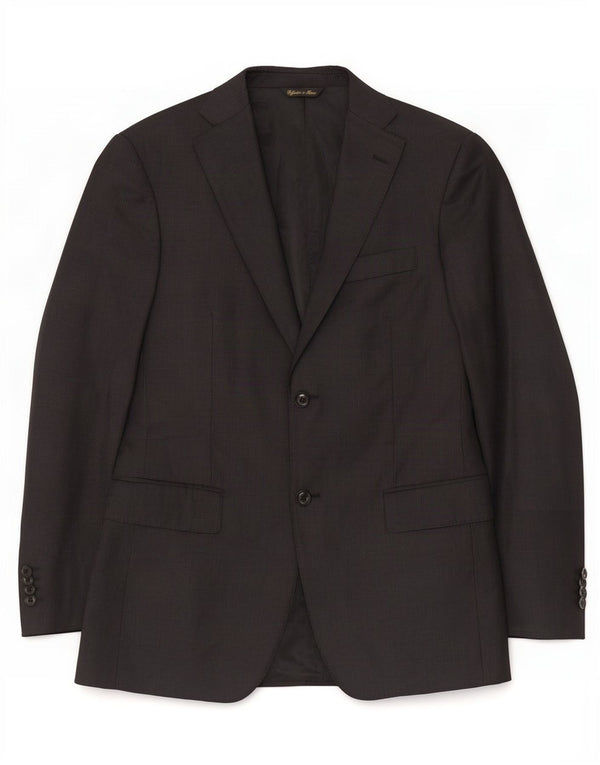 Loro Piana Mens 2 Button Blazer Jacket IT 48 Medium Black Virgin Wool