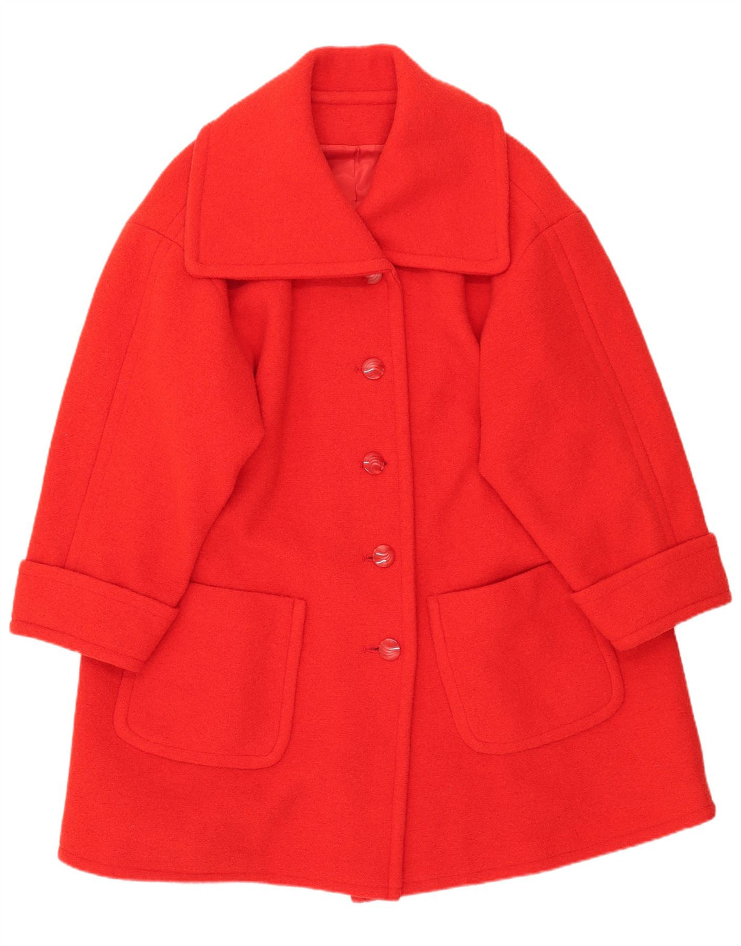 Vintage Damen Mantel UK 20 2XL Rot