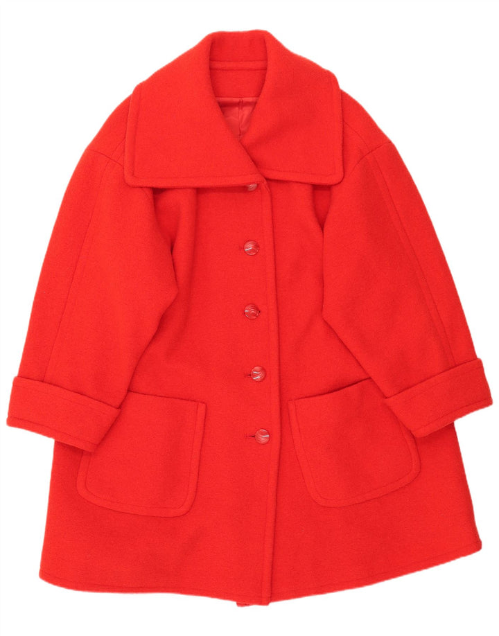 Vintage Damen Mantel UK 20 2XL Rot