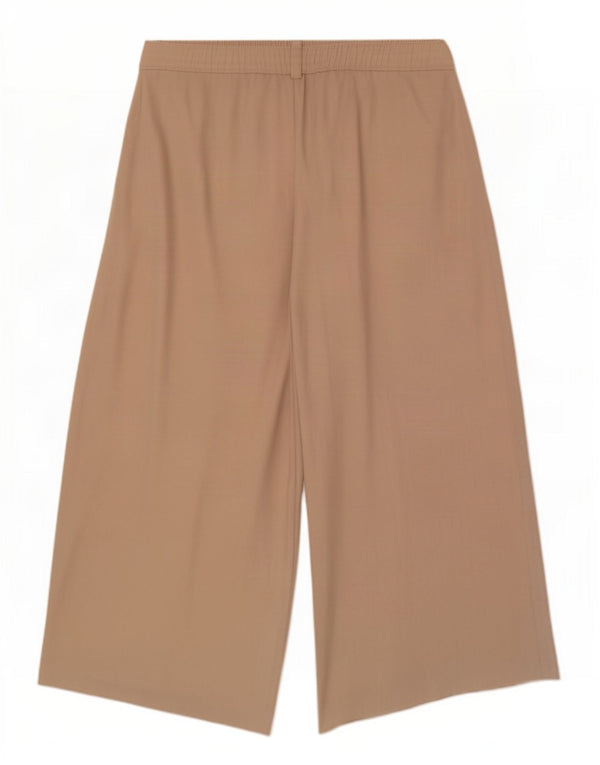 Zara Damen Culottes-Hose mit hoher Taille, XS, W24, L27, Beige