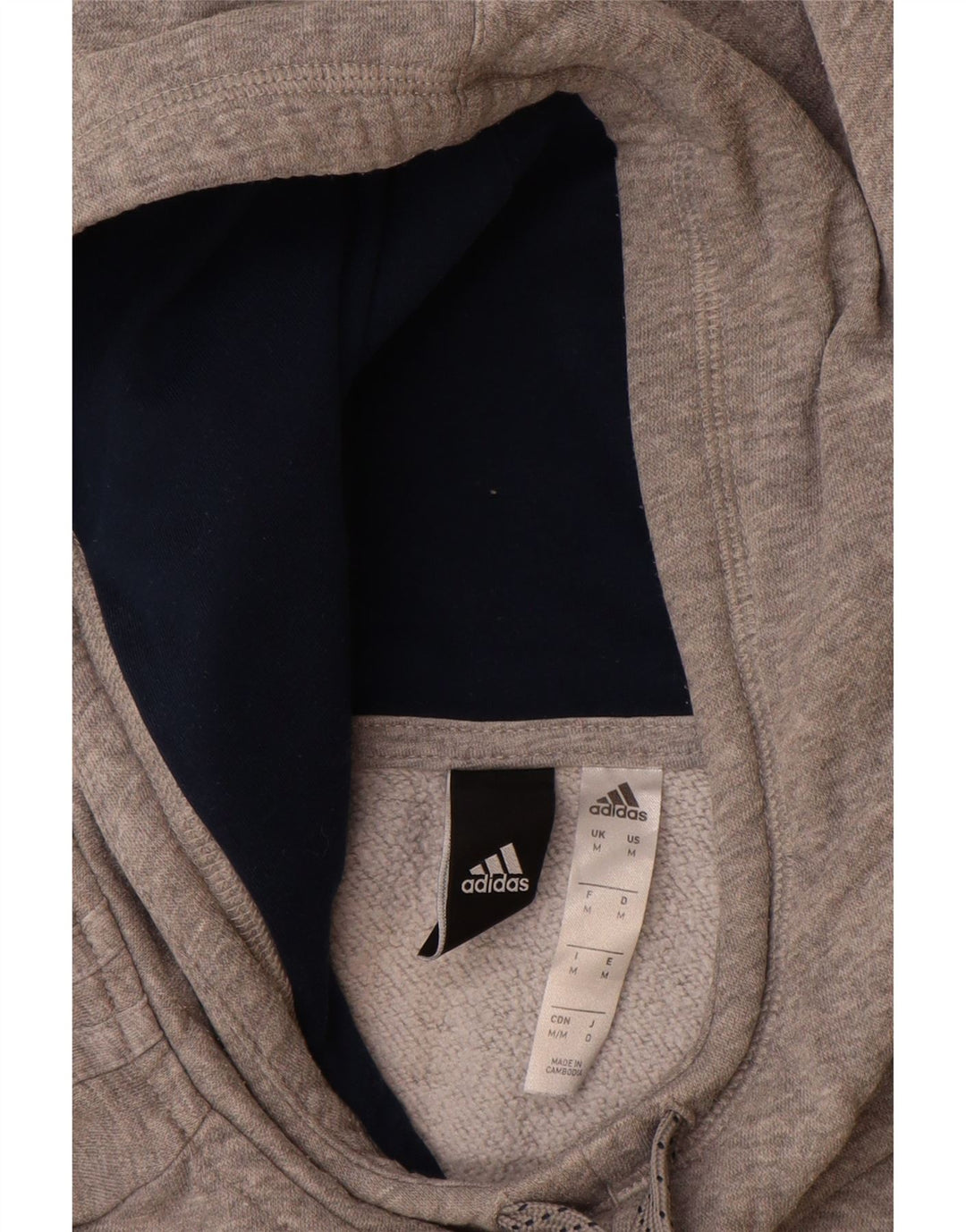 ADIDAS Herren-Kapuzenpullover mit Grafik, mittelgroß, mehrfarbig, Colourblock-Baumwolle