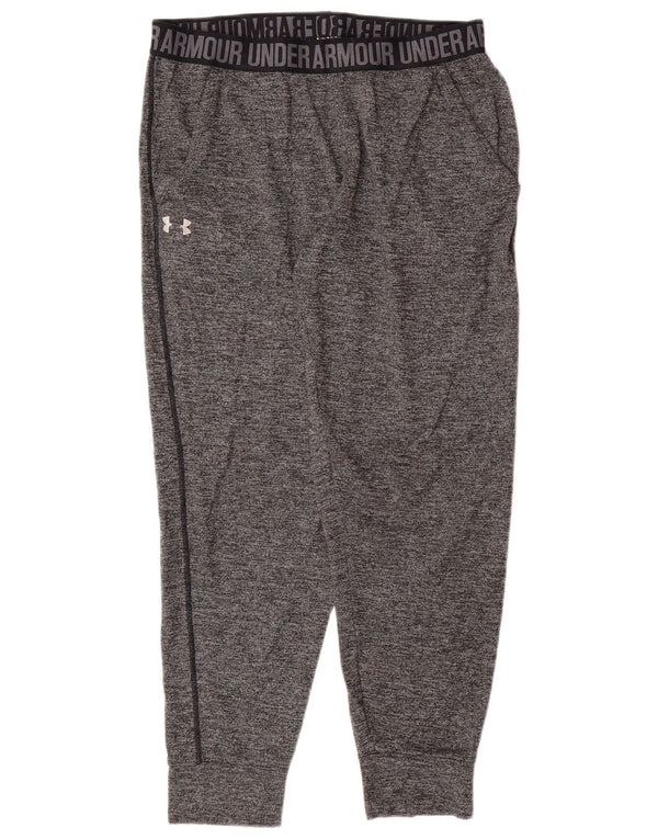 UNDER ARMOUR Damen Trainingshose Jogger UK 14 Mittelgrau gefleckt