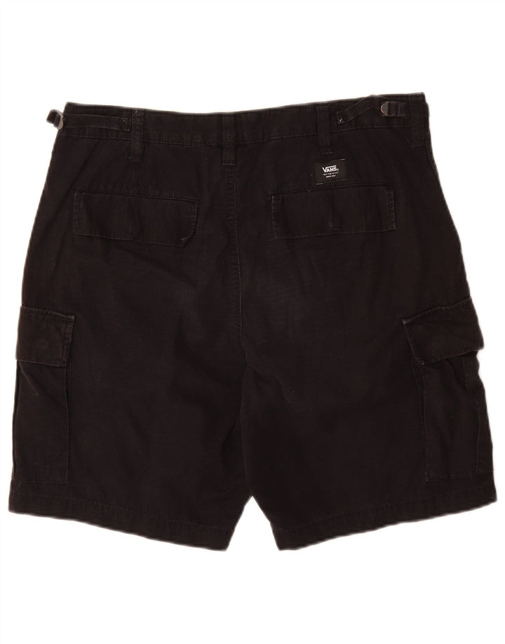 Vans Herren Cargoshorts W32 Mittelschwarze Baumwolle