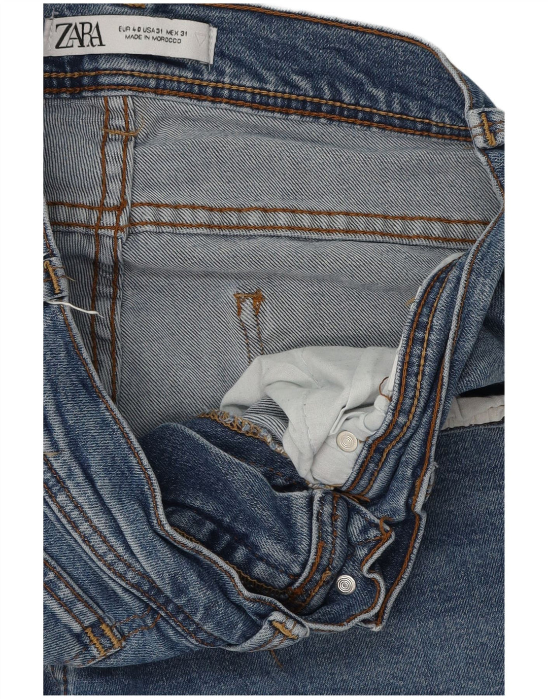 Zara Herren Slim Jeans EU 40 Medium W31 L30 Blaue Baumwolle