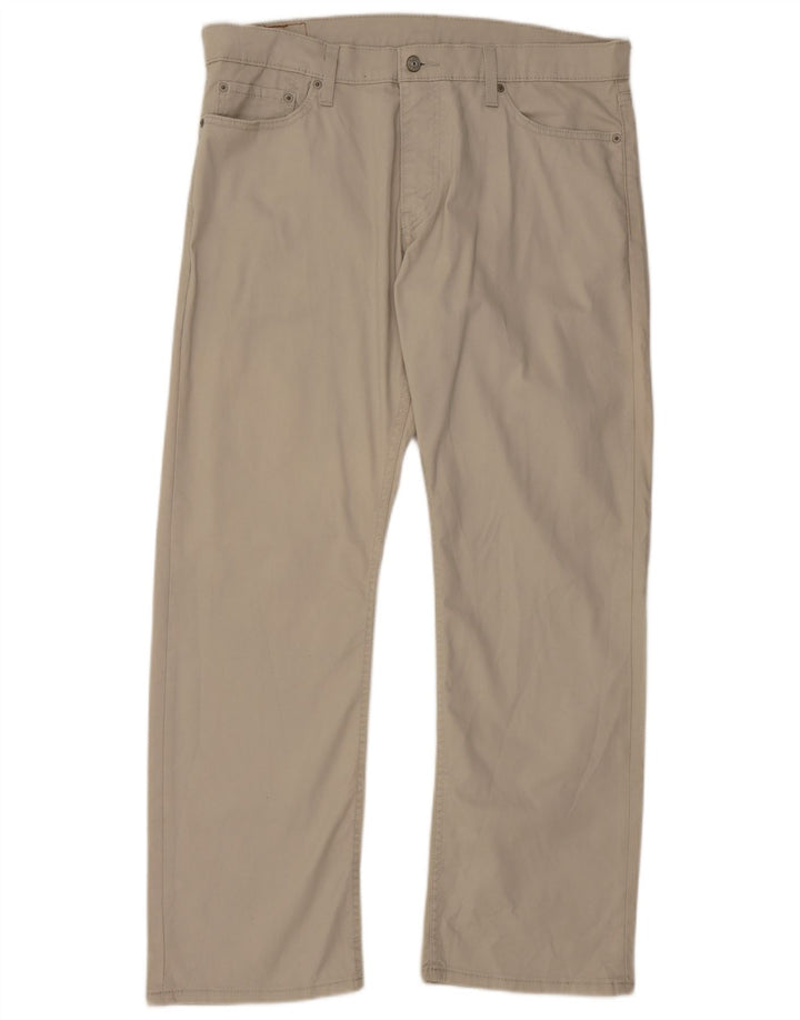 LEVI'S Herren 514 Straight Casual Hose W36 L30 Beige Baumwolle