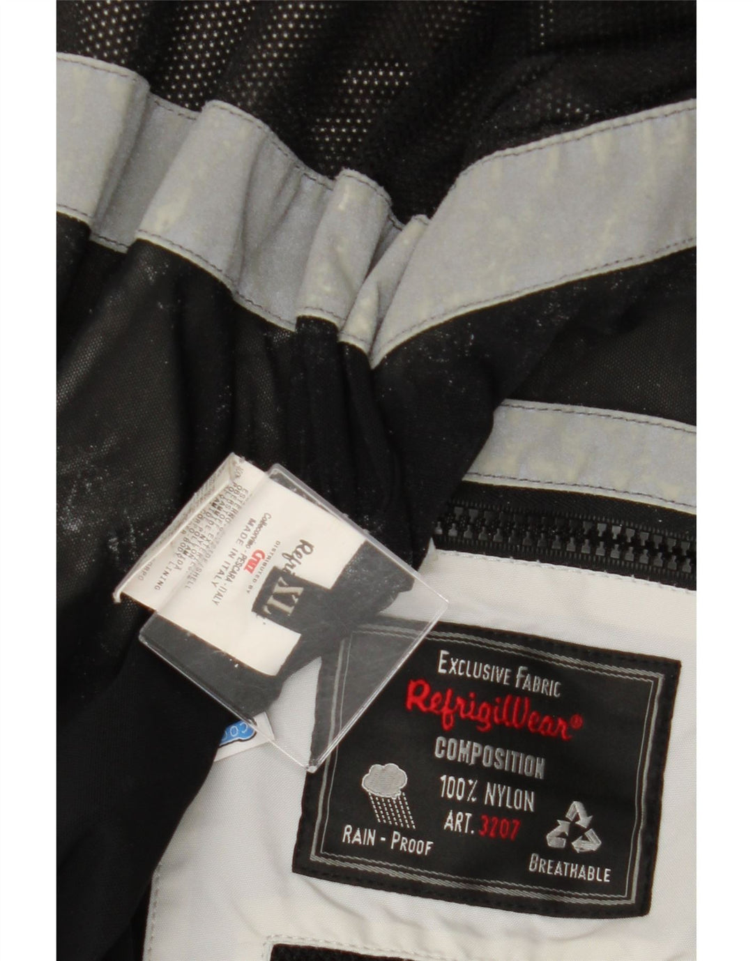 REFRIGIWEAR Bomberjacke für Jungen, 15–16 Jahre, XL, weißes Nylon