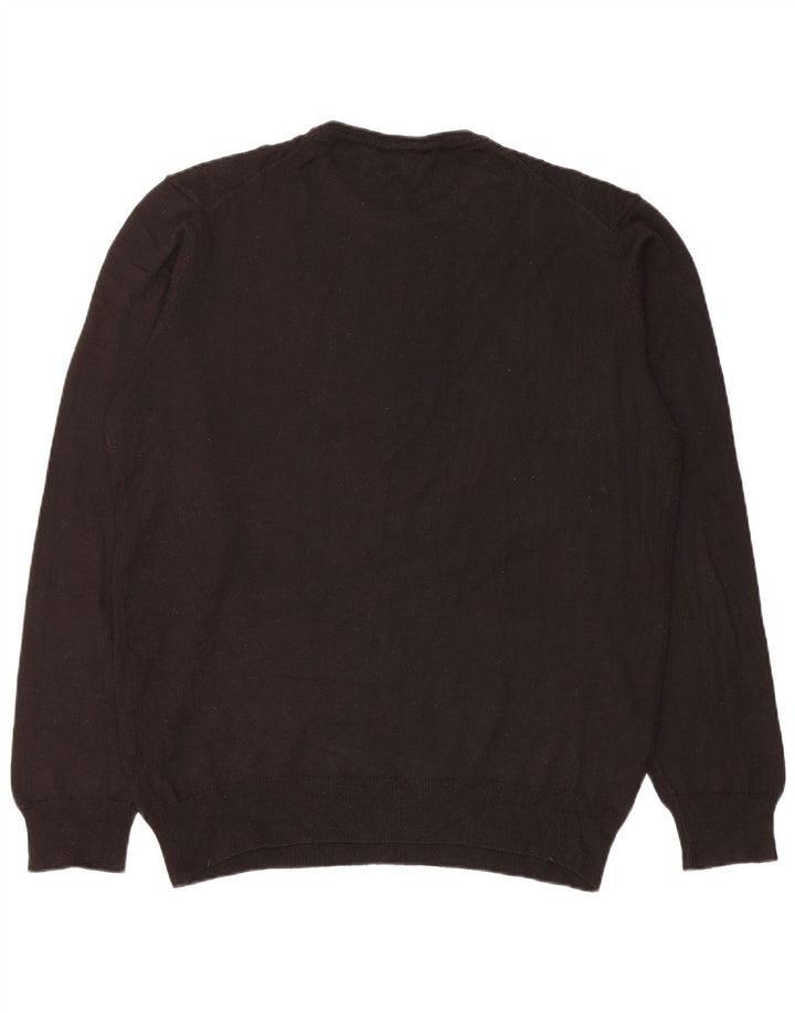 K-Way Herren-Pullover mit Rundhalsausschnitt, 2XL, schwarzes Acryl