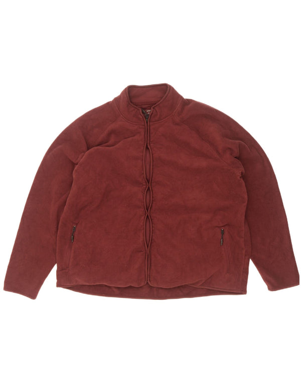 Marks & Spencer Damen Fleecejacke UK 22 3XL Burgund Polyester