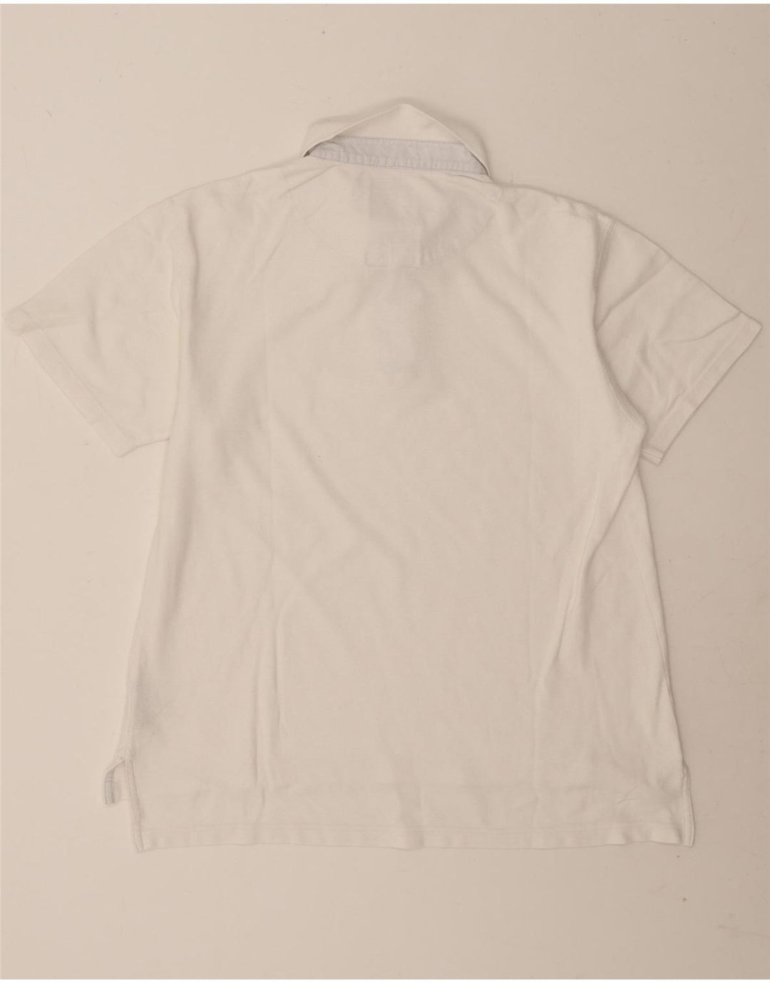 Slam Herren-Poloshirt, groß, aus weißer Baumwolle