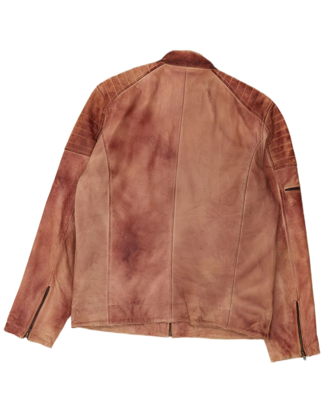 Blend Herren Lederjacke UK 42 XL Braunes Leder