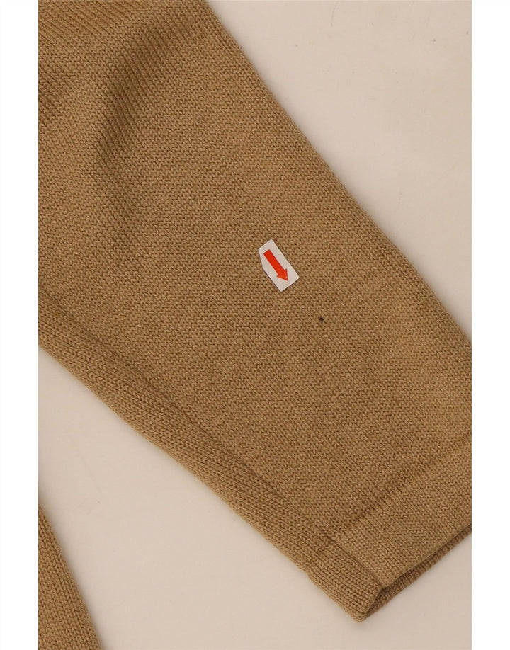 LUISA SPAGNOLI Damen Strickjacke Pullover UK 14 Große Beige Wolle