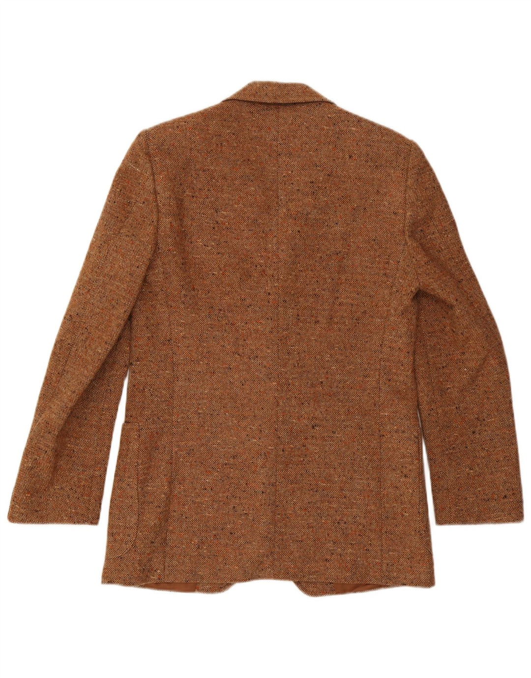 Vintage Herren-Blazer mit 2 Knöpfen, IT 50, groß, braun gefleckt