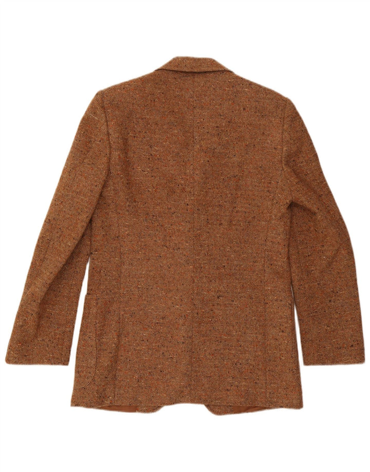 Vintage Herren-Blazer mit 2 Knöpfen, IT 50, groß, braun gefleckt